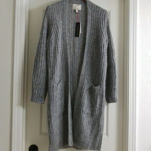 New Banana Republic  gray long cardigan
